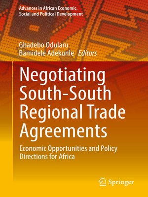 cover image of Negotiating South-South Regional Trade Agreements